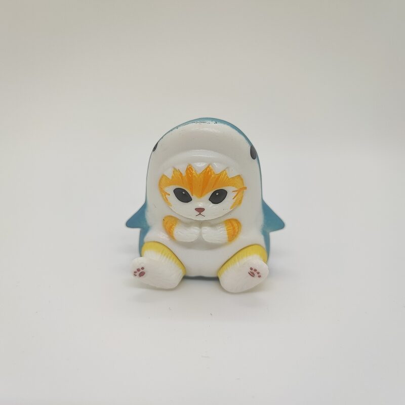 Фигурка «Няшные котики» Котик рыжий акула