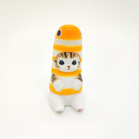 Фигурка «Няшные котики» Котик белый змея