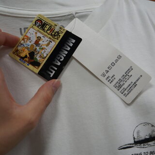 Футболка UNIQLO «Ван Пис» Черно-Белая М — миниатюра 4