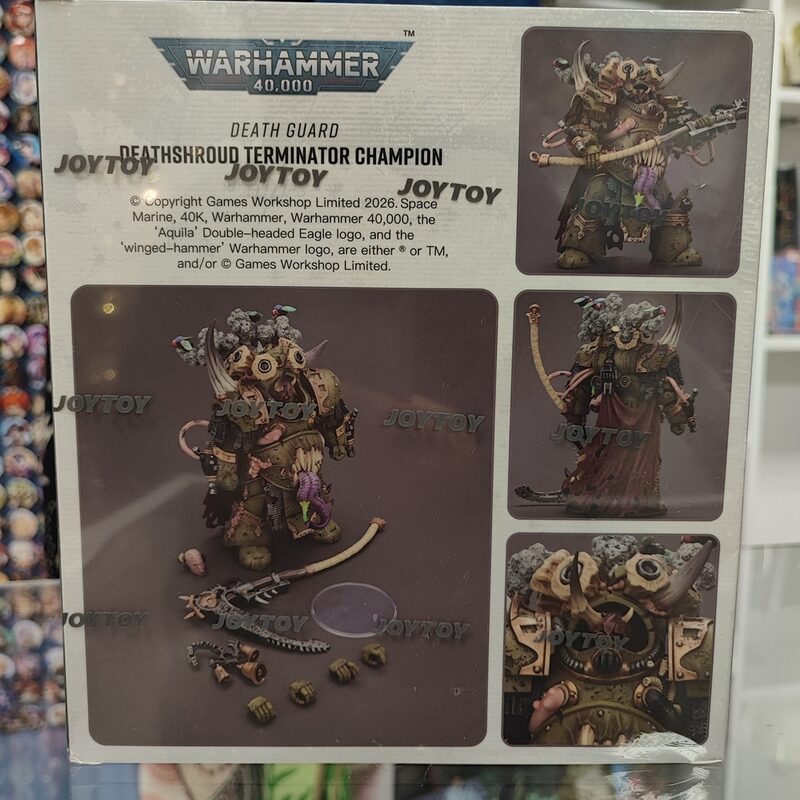 Оригинальная подвижная фигурка JOYTOY Warhammer 1/18 Чемпион Терминатор Савана Смерти — фото 7
