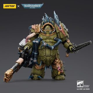 Оригинальная подвижная фигурка JOYTOY Warhammer 1/18 Повелитель Чумы Терминатор 1 — миниатюра 1