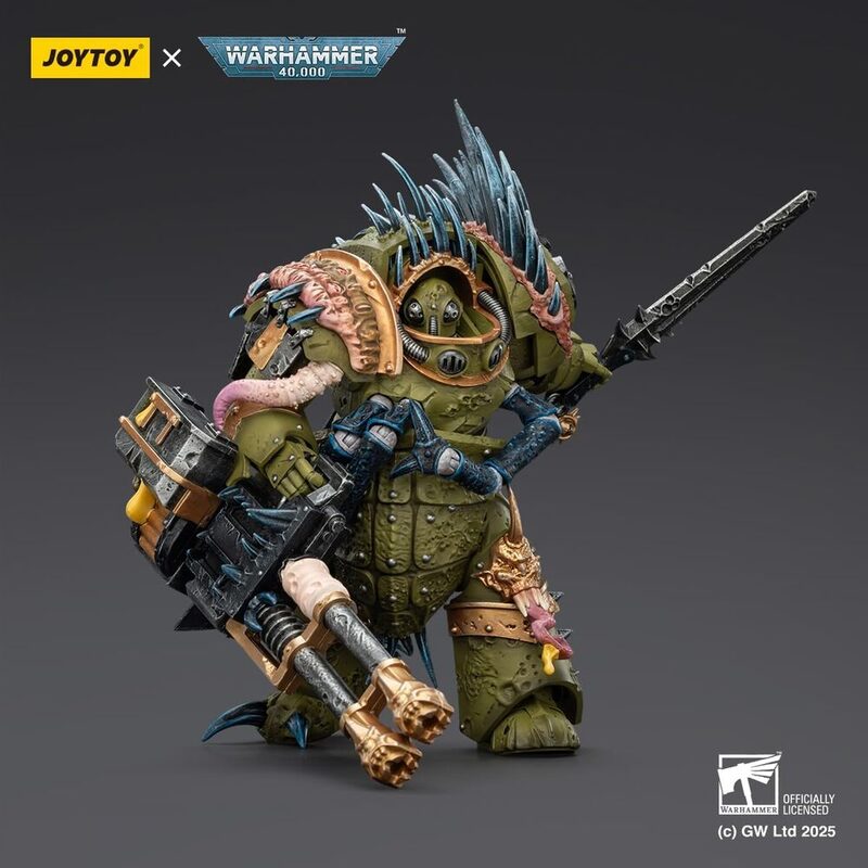 Оригинальная подвижная фигурка JOYTOY Warhammer 1/18 Повелитель Чумы Терминатор 1 — фото 2