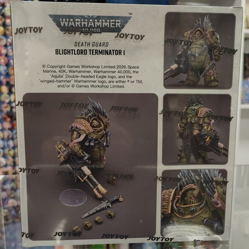 Оригинальная подвижная фигурка JOYTOY Warhammer 1/18 Повелитель Чумы Терминатор 1 — фото 8