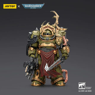 Оригинальная подвижная фигурка JOYTOY Warhammer 1/18 Повелитель Чумы Терминатор 3 — миниатюра 1