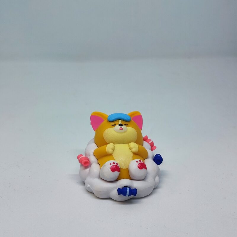 Корги спит