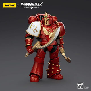 Оригинальная подвижная фигурка JOYTOY Warhammer 1/18 Мечник Кабала Тысячи Сынов — миниатюра 3