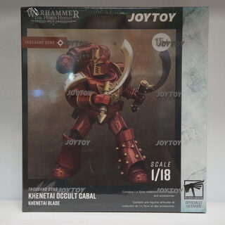 Оригинальная подвижная фигурка JOYTOY Warhammer 1/18 Мечник Кабала Тысячи Сынов — миниатюра 5