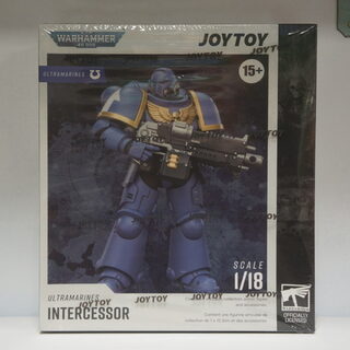 Оригинальная подвижная фигурка JOYTOY Warhammer 1/18 Ультрамарин с болт-винтовкой, болт-пистолетом и цепным мечом — миниатюра 6