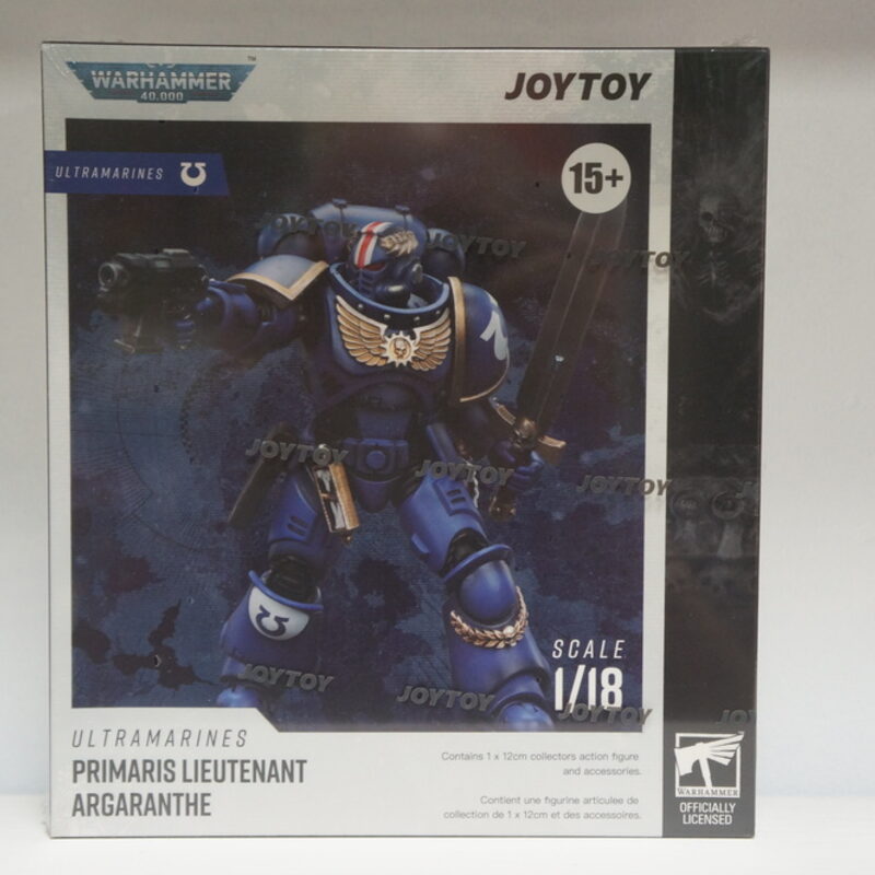 Оригинальная подвижная фигурка JOYTOY Warhammer 1/18 Ультрамарин Примарис Лейтенант с силовым мечом — фото 6