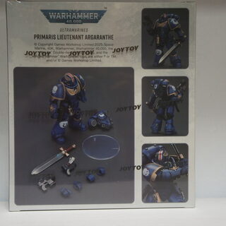 Оригинальная подвижная фигурка JOYTOY Warhammer 1/18 Ультрамарин Примарис Лейтенант с силовым мечом — миниатюра 7