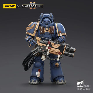 Оригинальная подвижная фигурка JOYTOY Warhammer 1/18 Ультрамарин Поддержка с мельтой — миниатюра 1