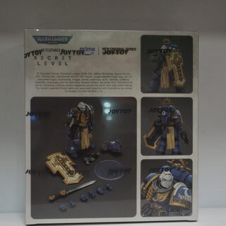 Оригинальная подвижная фигурка JOYTOY Warhammer 1/18 Ультрамарин Торвальд с силовым мечом, щитом и болт-пистолетом — миниатюра 8