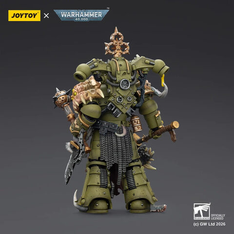 Оригинальная подвижная фигурка JOYTOY Warhammer 1/18 Чумной десантник Гвардии Смерти