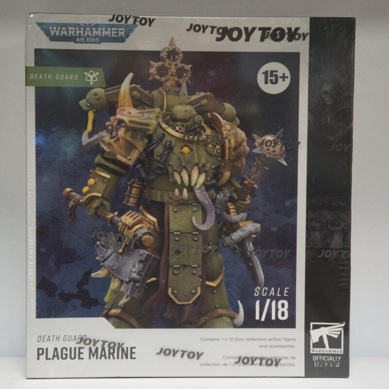Оригинальная подвижная фигурка JOYTOY Warhammer 1/18 Чумной десантник Гвардии Смерти — фото 5