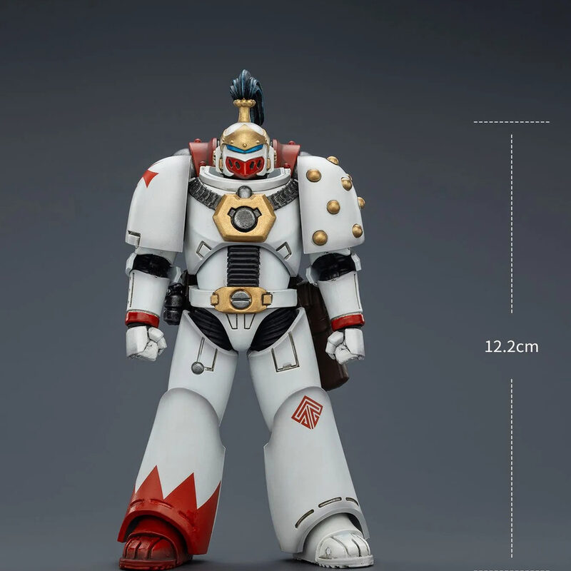 Оригинальная подвижная фигурка JOYTOY Warhammer 1/18 легионер Белых Шрамов — фото 4