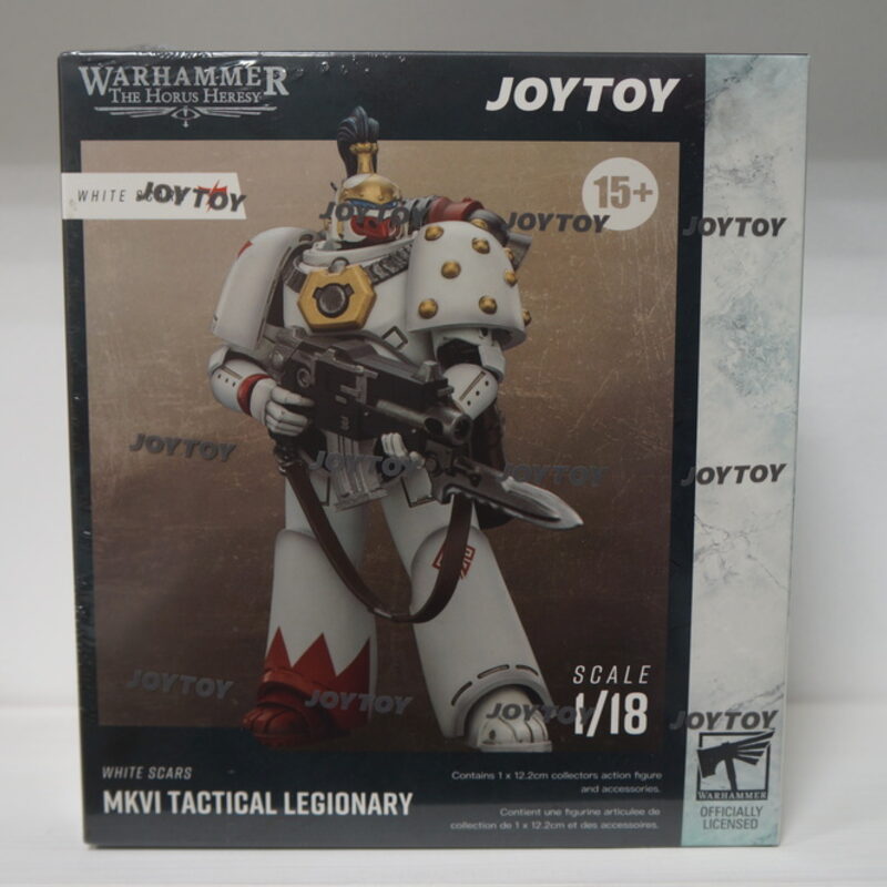 Оригинальная подвижная фигурка JOYTOY Warhammer 1/18 легионер Белых Шрамов — фото 6