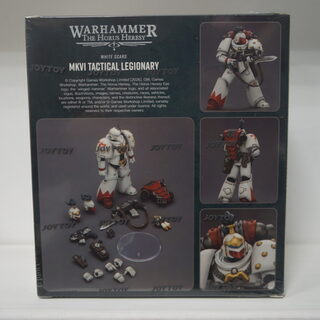 Оригинальная подвижная фигурка JOYTOY Warhammer 1/18 легионер Белых Шрамов — миниатюра 7
