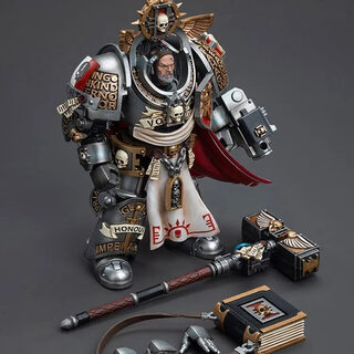 Оригинальная подвижная фигурка JOYTOY Warhammer 1/18 Великий магистр Серых Рыцарей Волдус — миниатюра 4