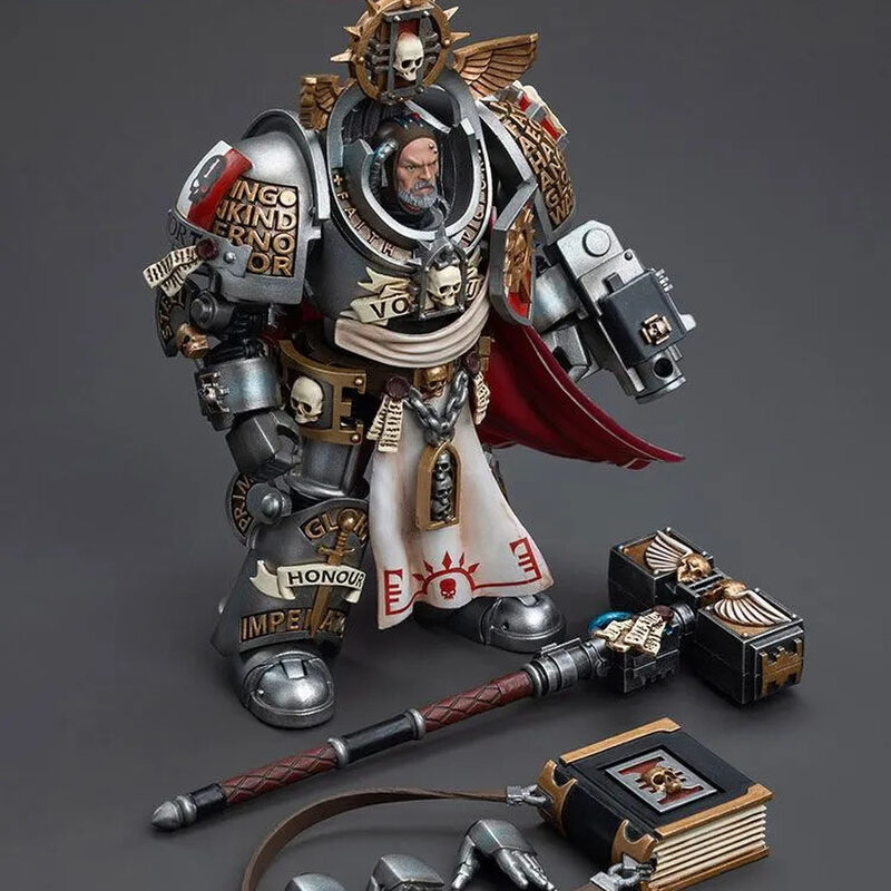 Оригинальная подвижная фигурка JOYTOY Warhammer 1/18 Великий магистр Серых Рыцарей Волдус — фото 4