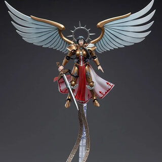 Оригинальная подвижная фигурка JOYTOY Warhammer 1/18 Адепта Сороритас Целестина, Живая Святая — миниатюра 1