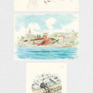 Оригинальный японский артбук «Порко Россо» story board — миниатюра 4