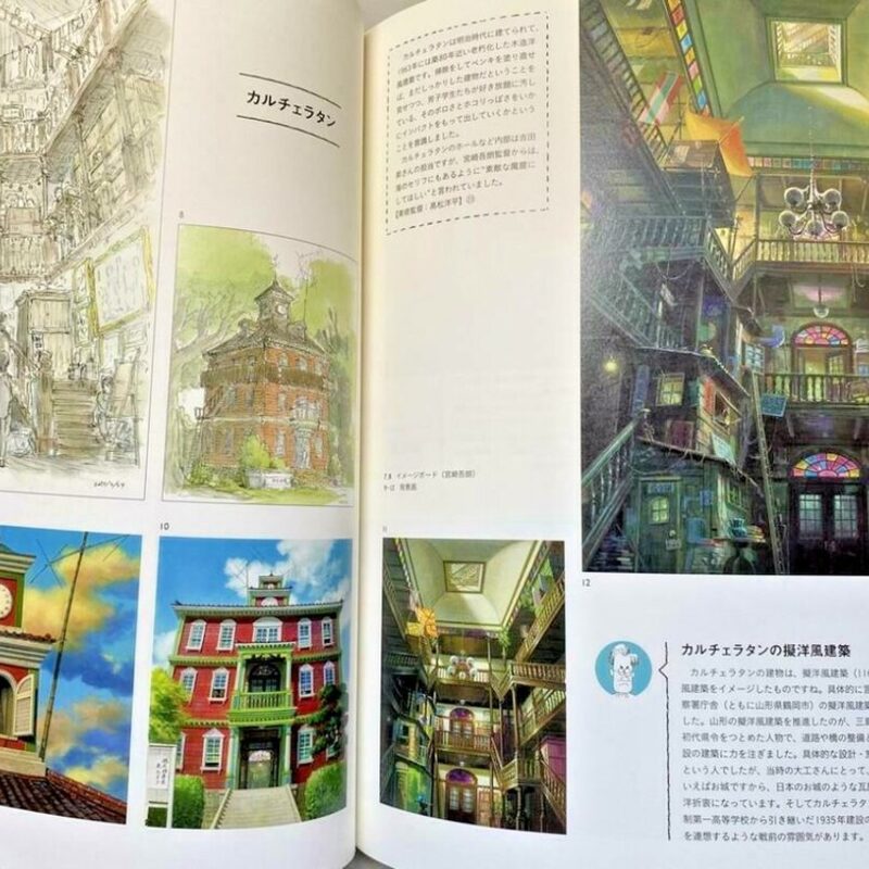 Оригинальный японский артбук по архитектуре студии Гибли/Ghibli — фото 5