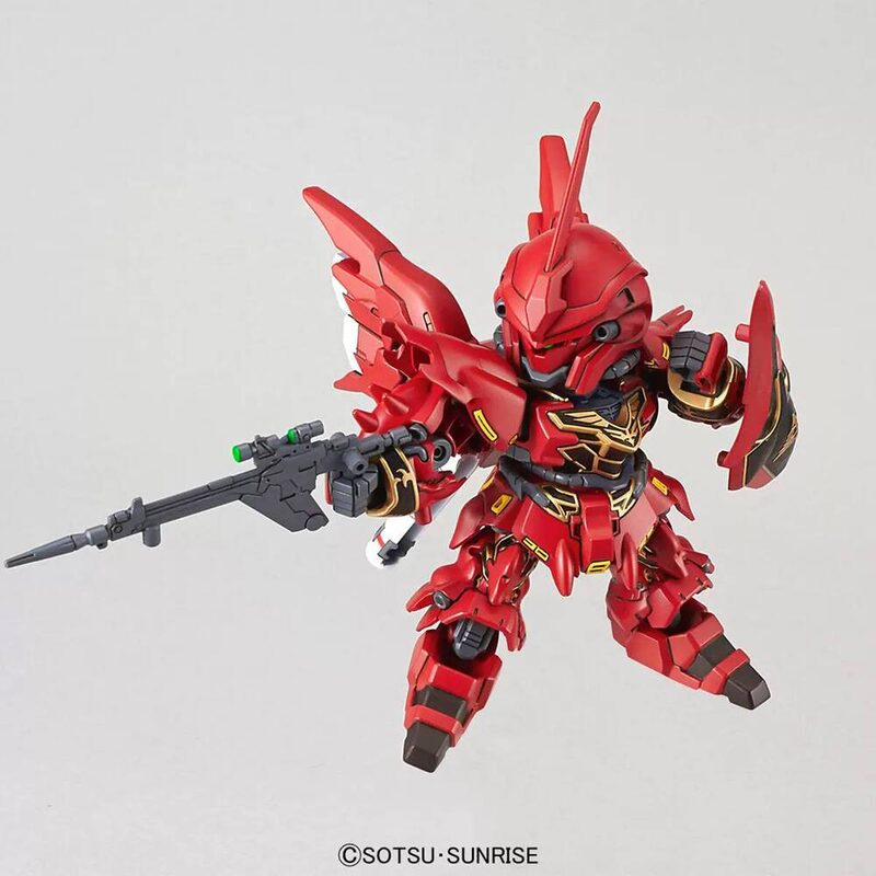 Сборная модель Bandai Gundam маленький красный SD