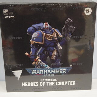 Оригинальная подвижная фигурка JOYTOY Warhammer 1/18 Ультрамарин, примарис-лейтенант Эрастус — миниатюра 5