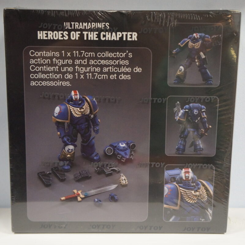 Оригинальная подвижная фигурка JOYTOY Warhammer 1/18 Ультрамарин, примарис-лейтенант Эрастус — фото 7