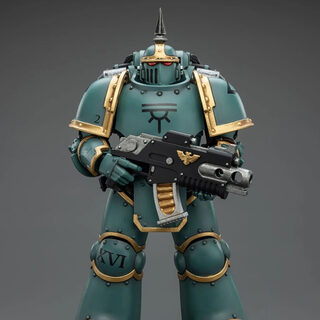 Оригинальная подвижная фигурка JOYTOY Warhammer 1/18 Сын Хоруса, Тактический легионер — миниатюра 1