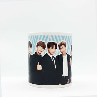 Кружка «К-поп» BTS голубая — миниатюра 1
