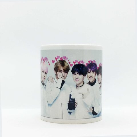 Кружка «К-поп» BTS сердечки