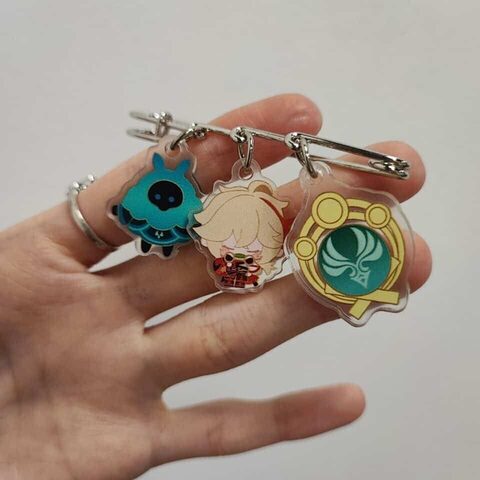 Брошка «Геншин» Кадзуха