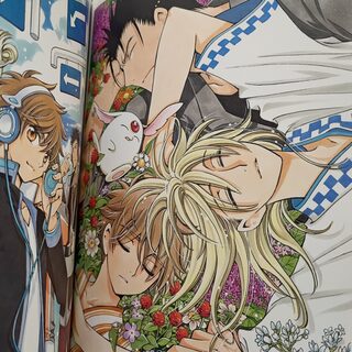 Оригинальный японский артбук «Студия Кламп / Studio Clamp» белый голубой — миниатюра 4