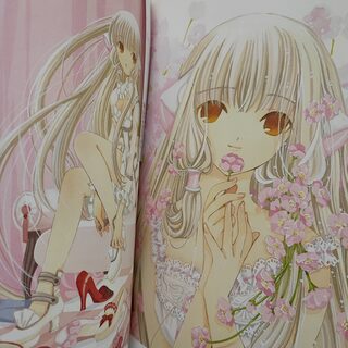 Оригинальный японский артбук «Студия Кламп / Studio Clamp» белый голубой — миниатюра 7