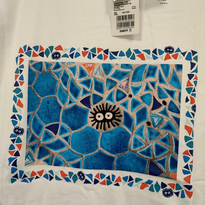 Футболка UNIQLO «Мой сосед Тоторо» Белая XL — фото 2