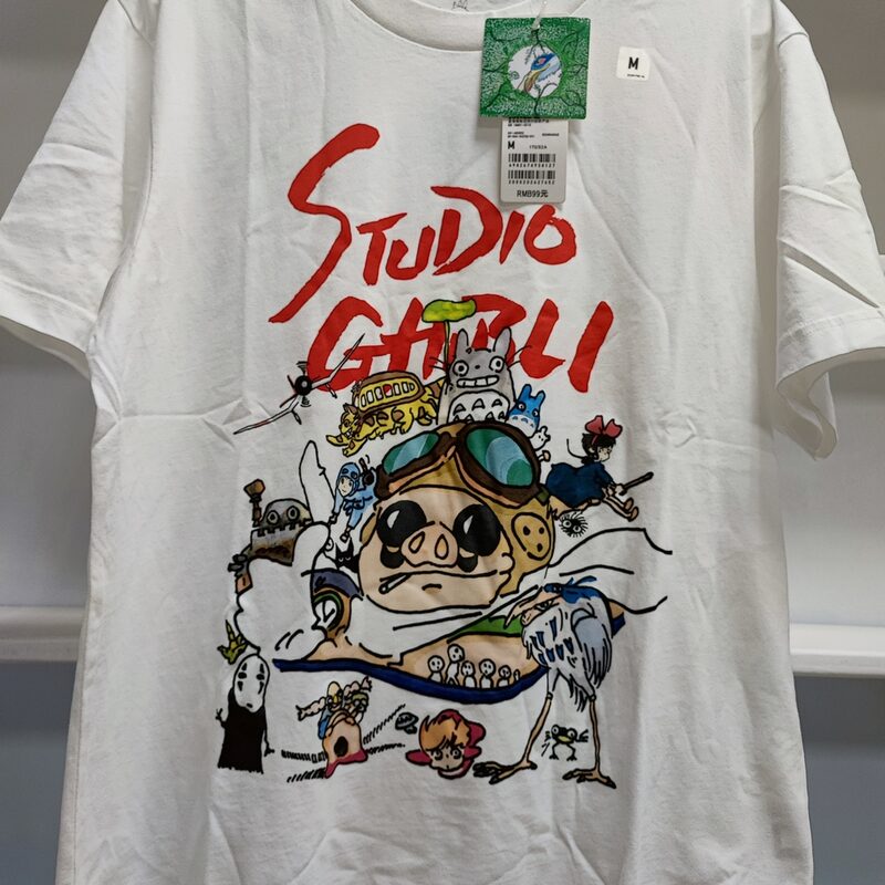 Футболка «Студия Гибли» UNIQLO белая М